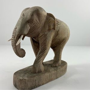 Carved Wood Elephant